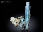 Aquamarine with Schorl and Albite from Pakistan