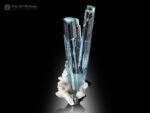 Aquamarine with Schorl and Albite from Pakistan