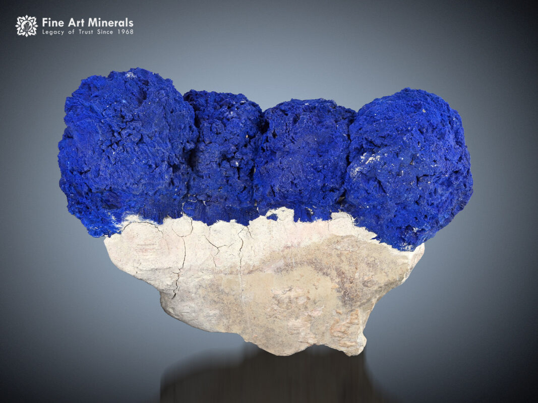 Azurite on Matrix from Australia