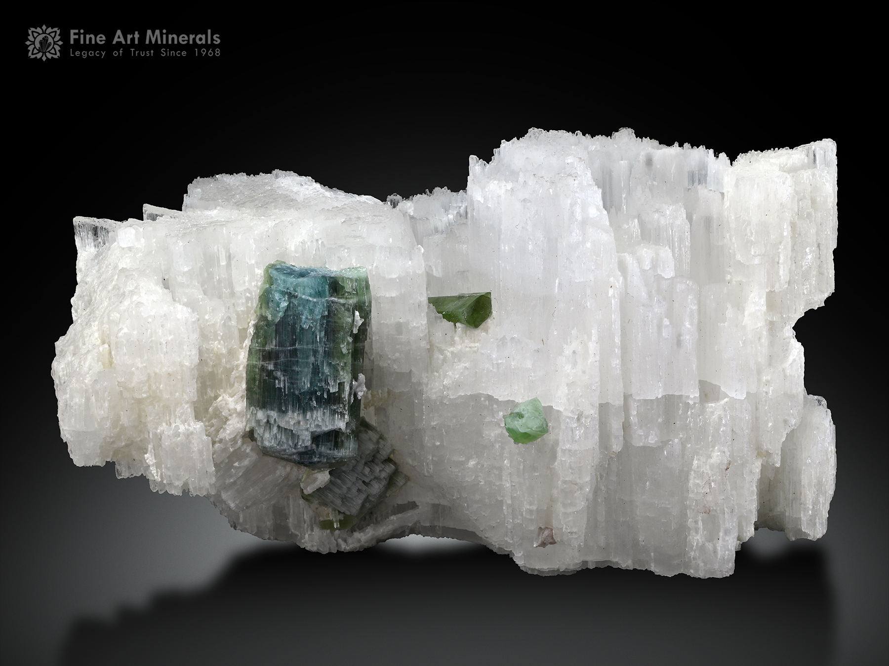 Beryllonite with Tourmaline from Pakistan