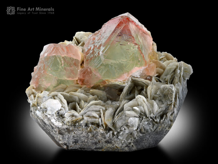 Bi Color Fluorite with Muscovite from Nagar Pakistan