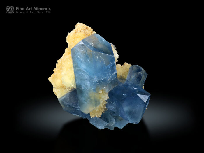 Celestine with Calcite from Afghanistan