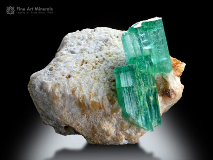 Emerald Crystals on Matrix from Panjshir Afghanistan