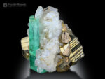 Emerald with Pyrite and Quartz from Colombia