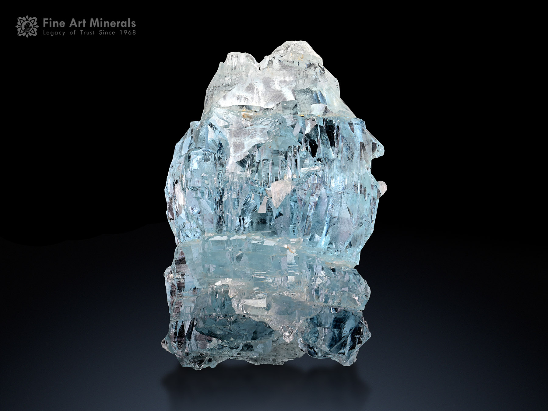 Etched Aquamarine Crystal from Shigar Pakistan