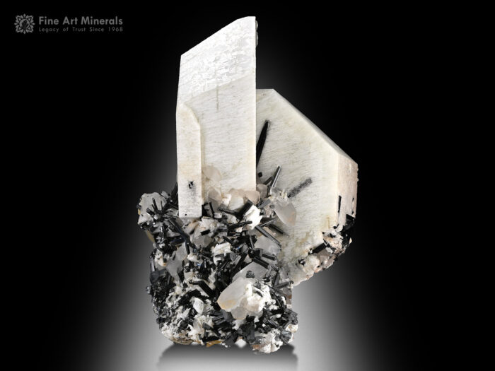 Feldspar with Quartz and Schorl from Goand Mine Pakistan