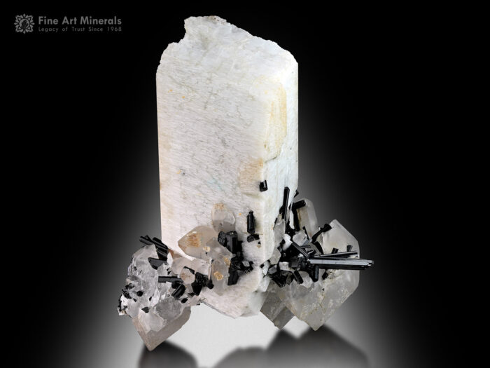 Feldspar with Quartz and Schorl from Goand Mine Pakistan