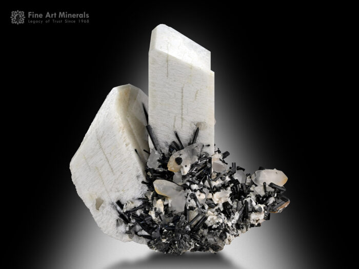 Feldspar with Quartz and Schorl from Goand Mine Pakistan