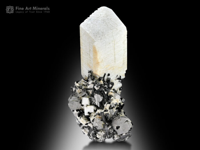 Feldspar with Quartz and Schorl from Pakistan