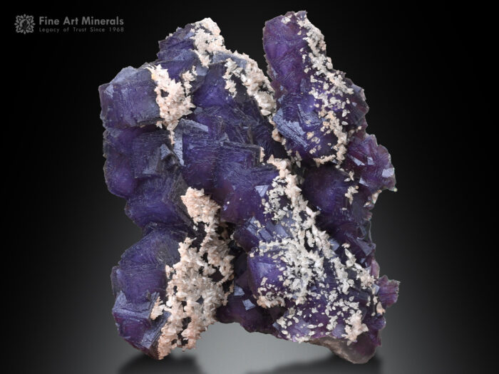 Fluorite with Calcite from Baluchistan Pakistan