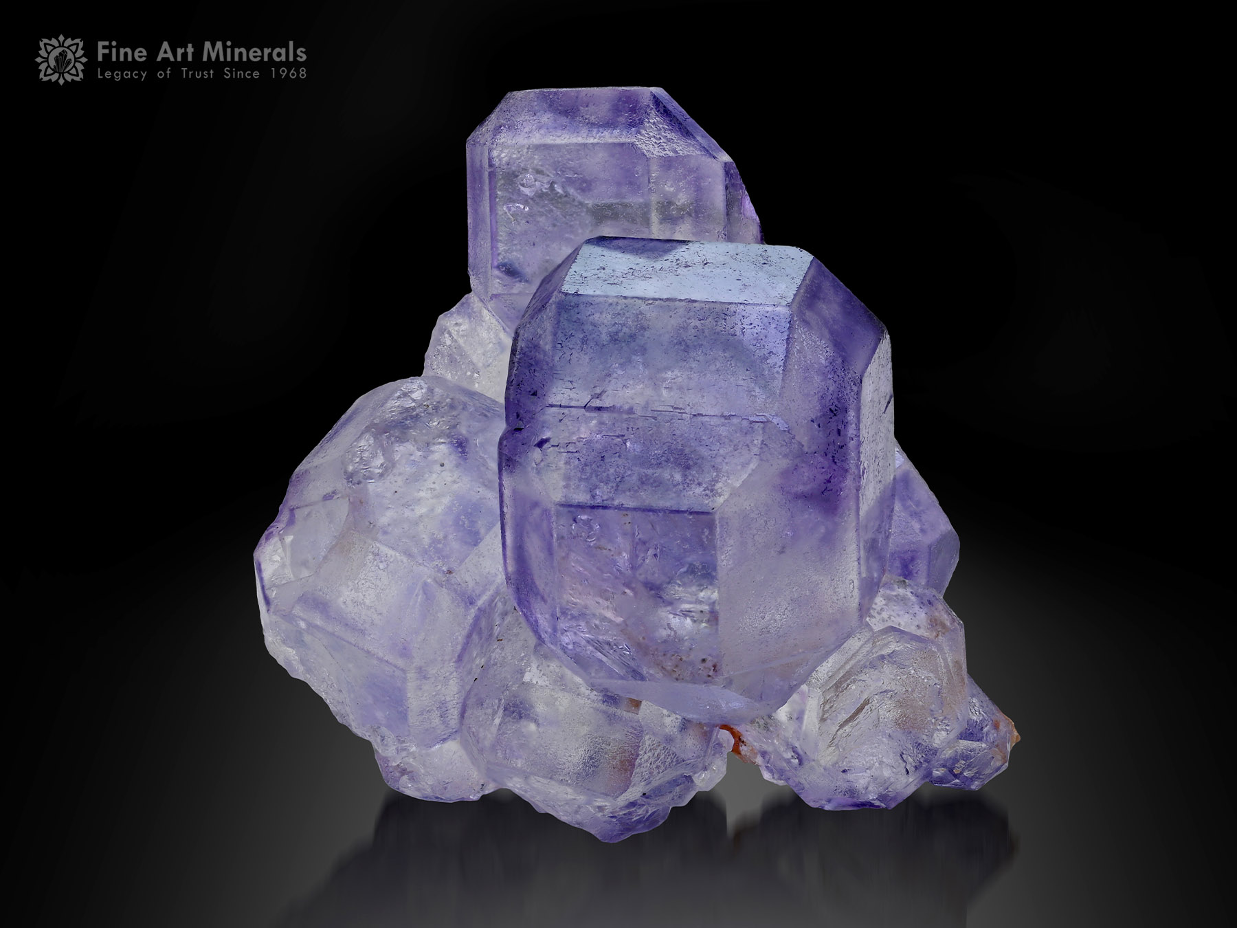 Fluorite cluster from China