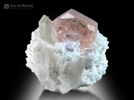 Morganite with Smoky Quartz and Tourmaline