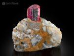 Pink Topaz on Matrix from Katlang Pakistan