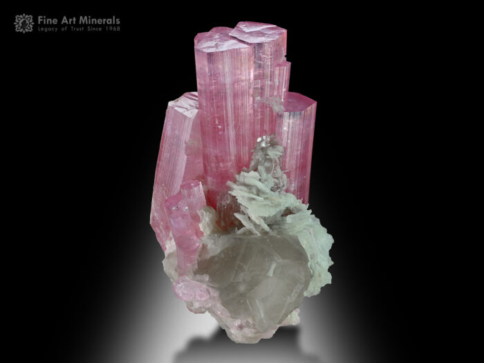 Pink Tourmaline with Quartz and Albite from Afghanistan