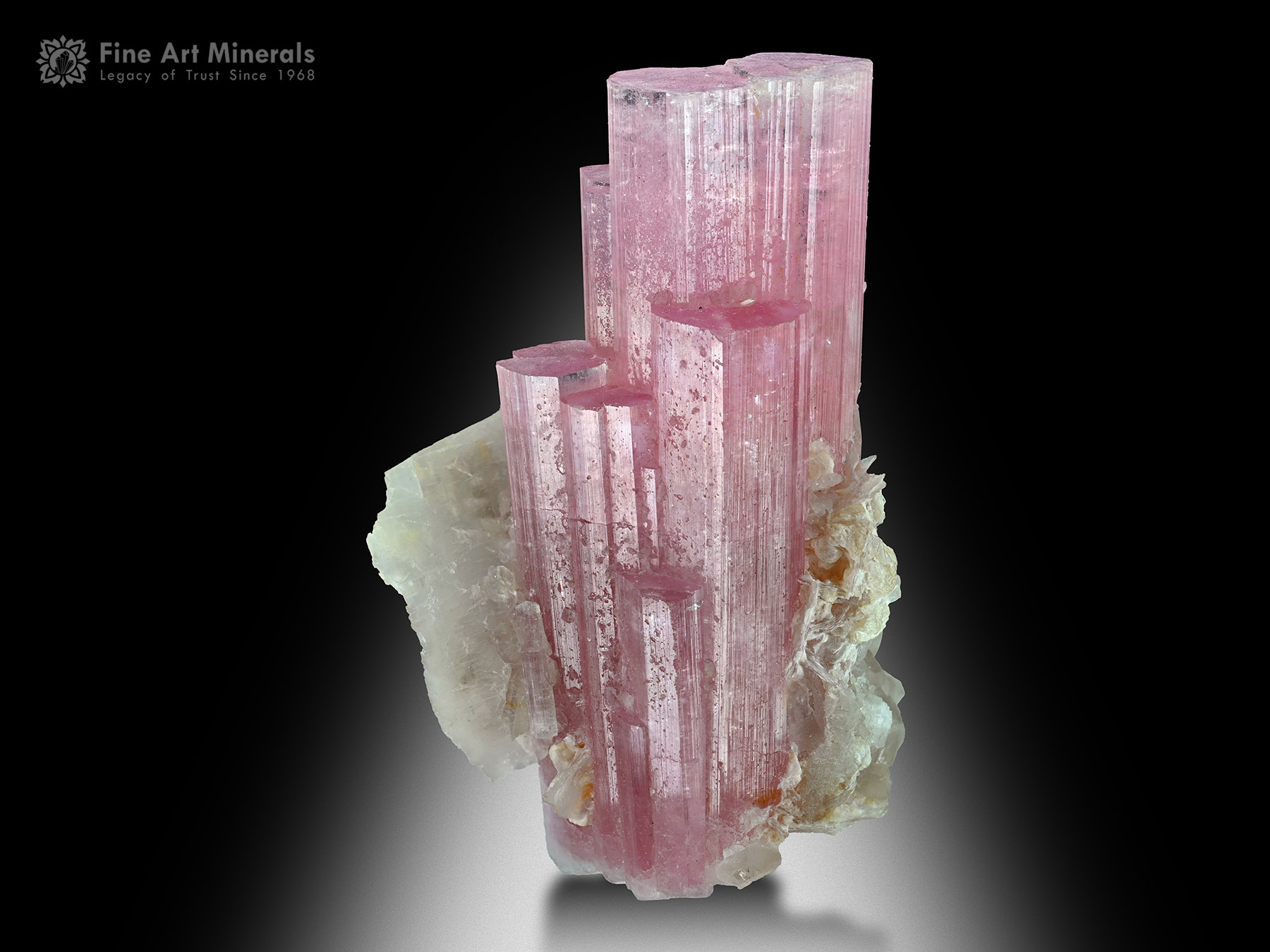 Pink Tourmaline with Quartz and Albite from Afghanistan