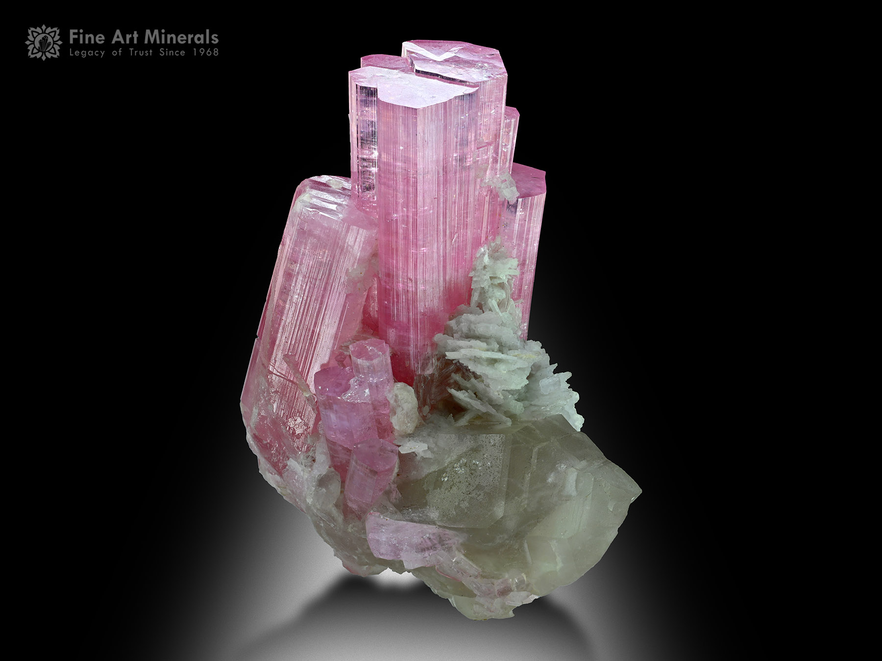 Pink Tourmaline with Quartz and Albite from Afghanistan