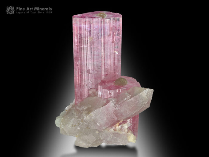 Pink Tourmaline with Quartz from Afghanistan