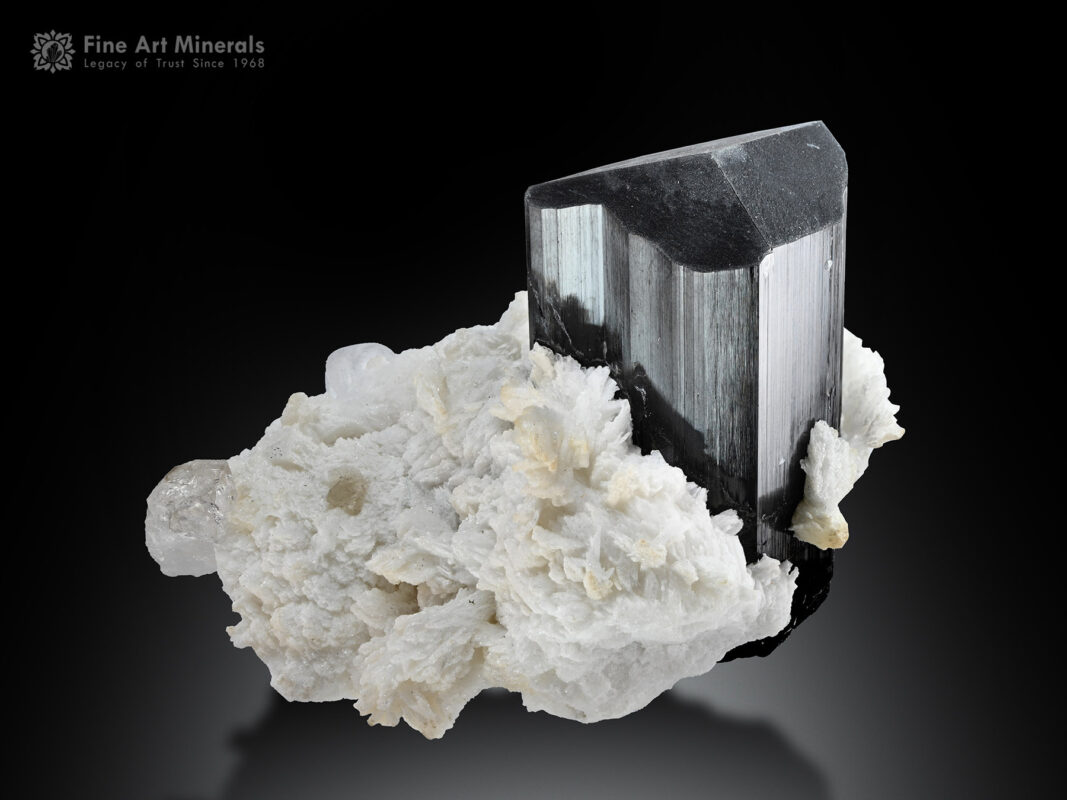 Schorl with Albite from Pakistan