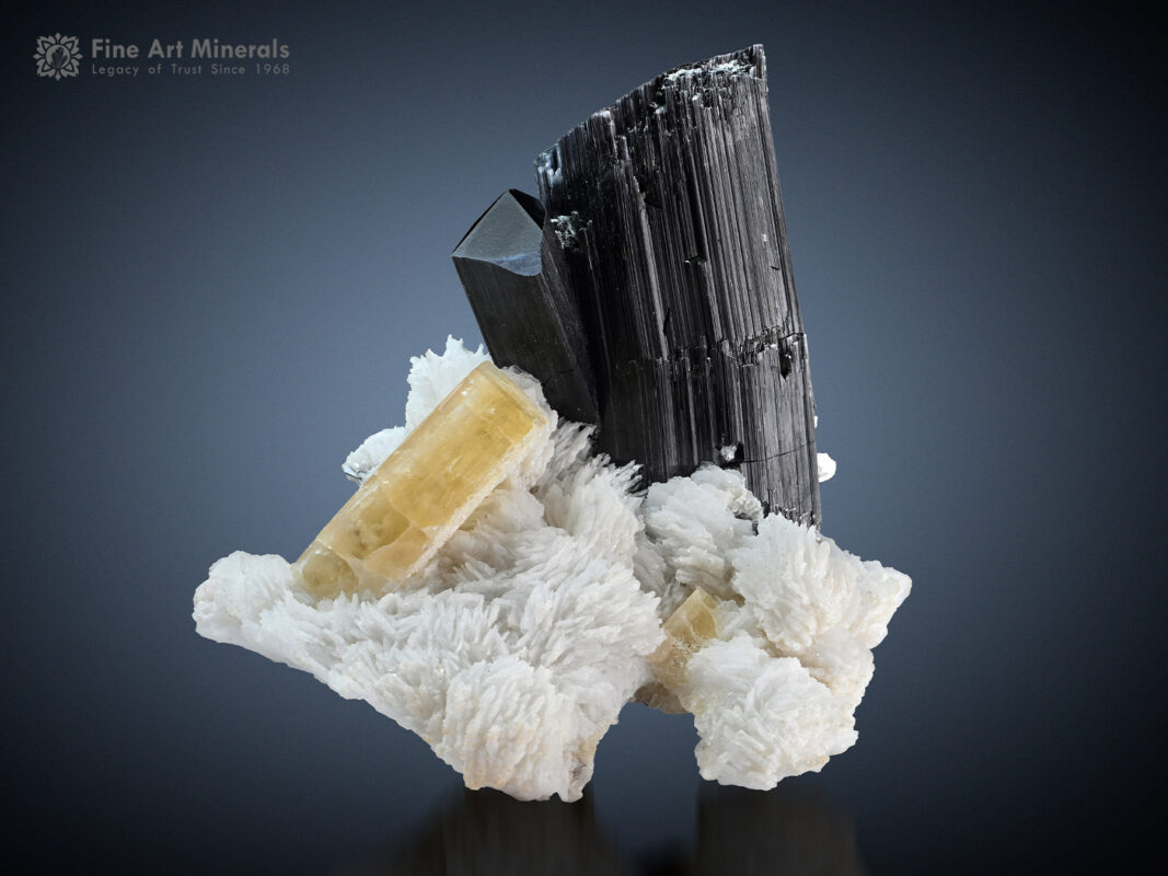 Schorl with Apatite and Albite from Pakistan