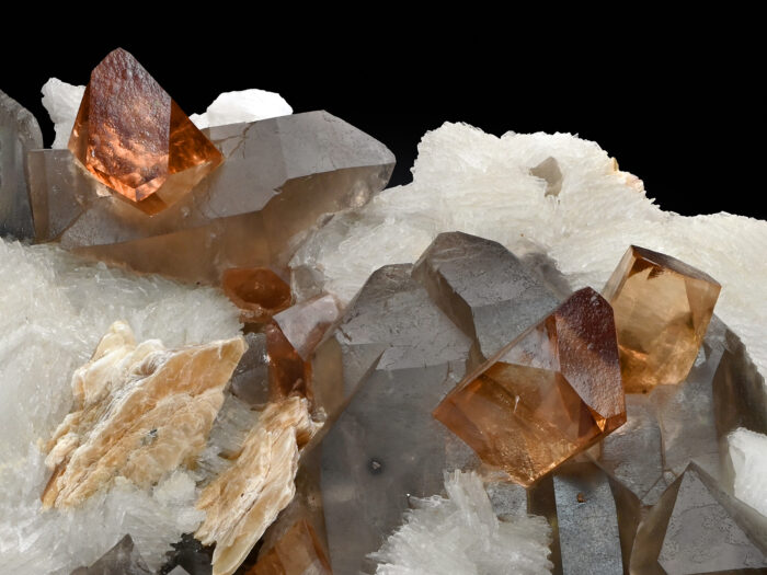 Topaz with Quartz and Cleavelandite from Pakistan