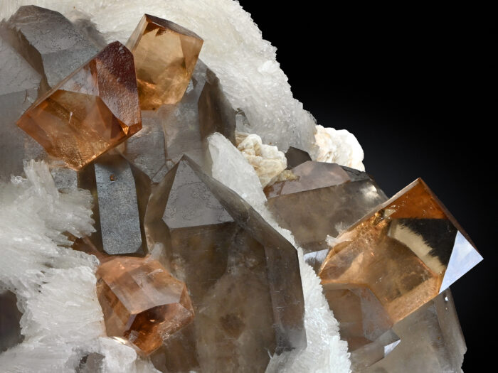 Topaz with Quartz and Cleavelandite from Pakistan