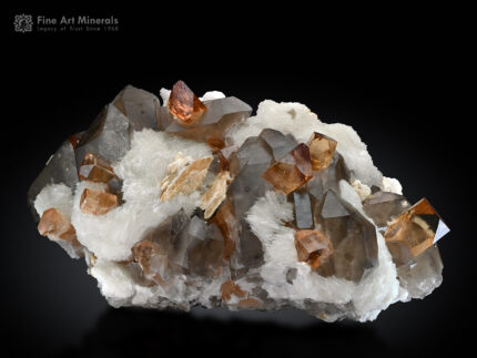 Topaz with Quartz and Cleavelandite from Pakistan