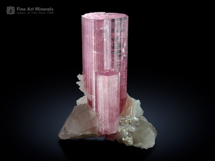 Tourmaline Crystal with Quartz and Albite from Afghanistan