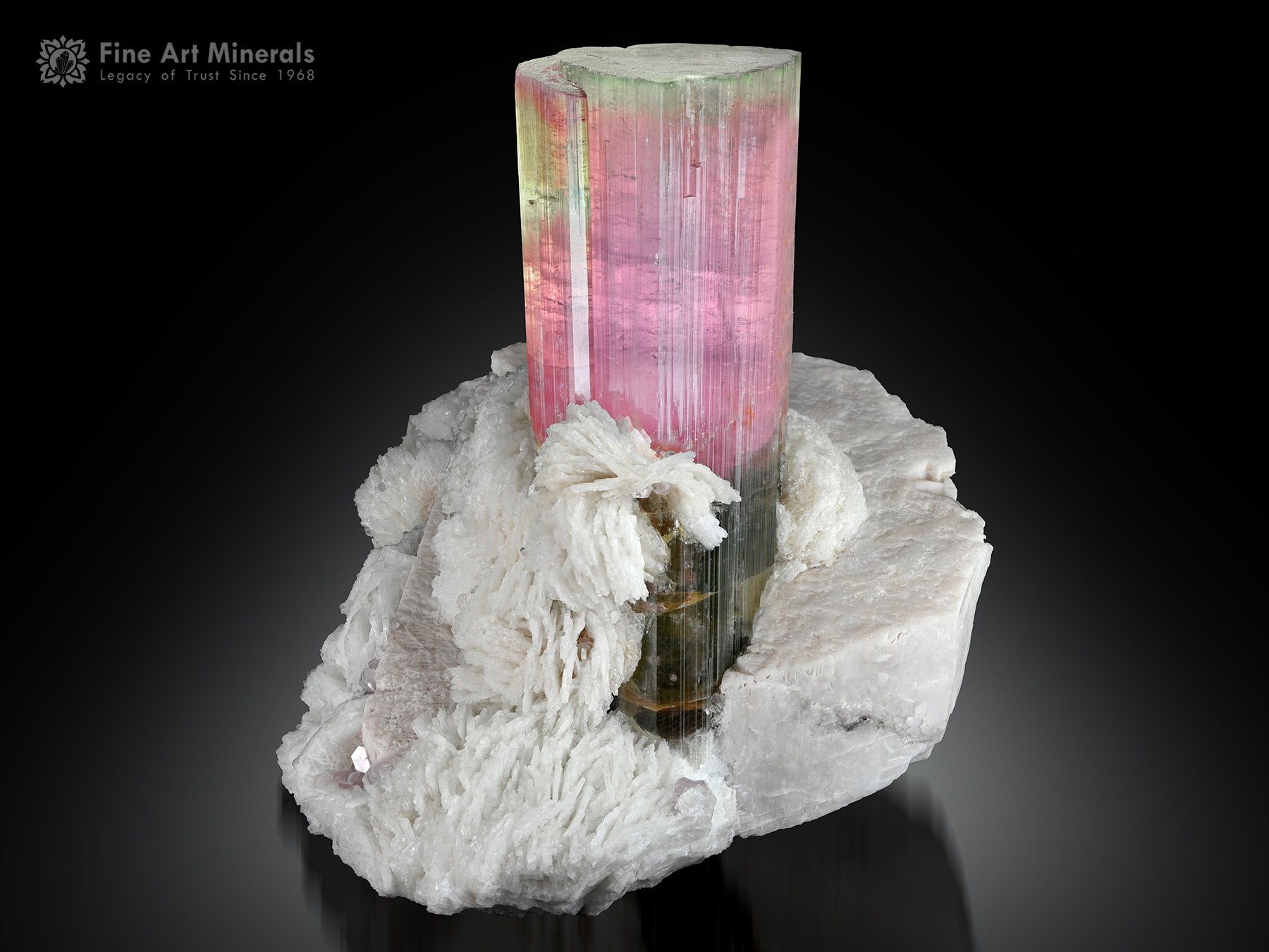 Tourmaline with Albite and Feldspar from Afghanistan