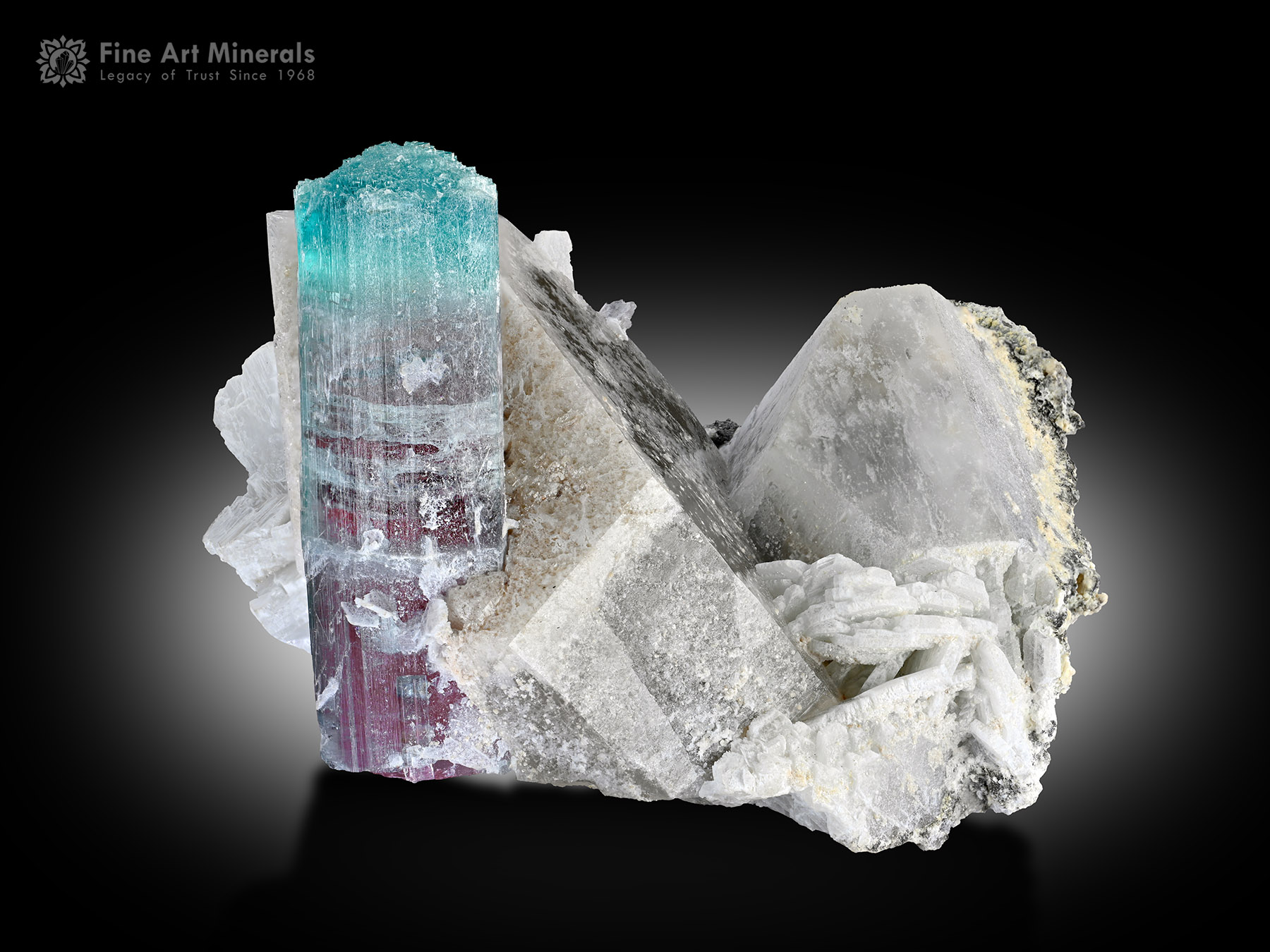 Tourmaline with Quartz from Laghman Afghanistan