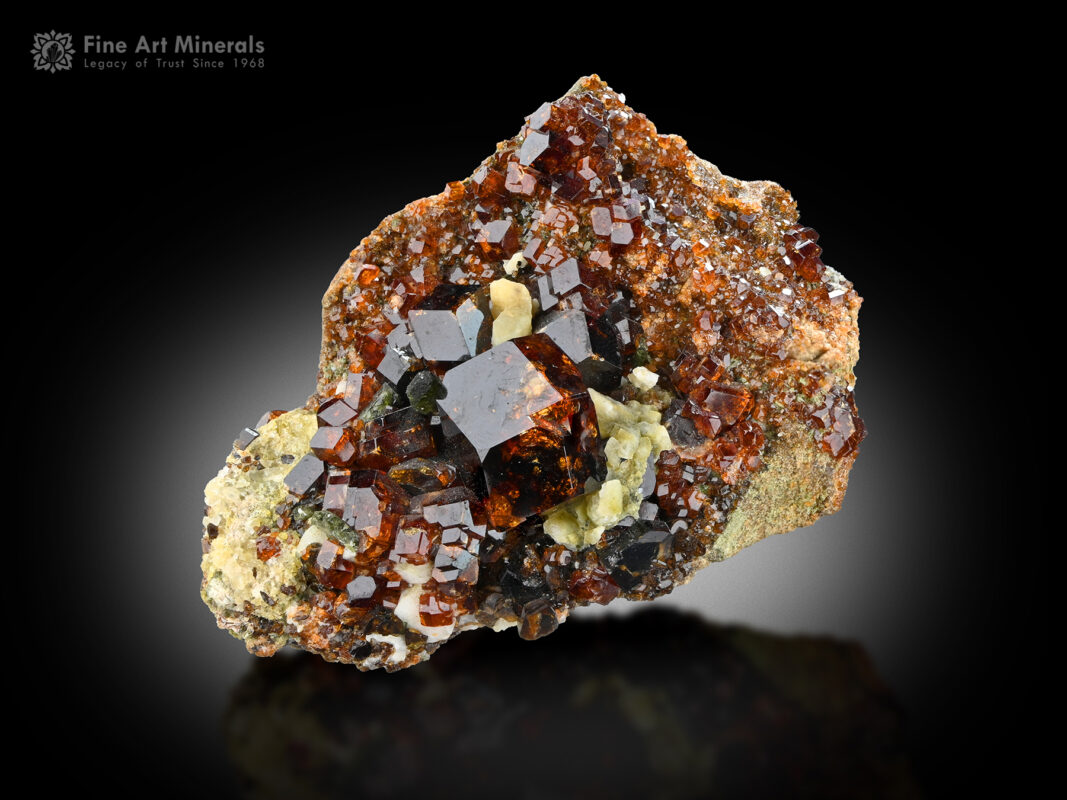 Andradite Garnet on Matrix from Pakistan