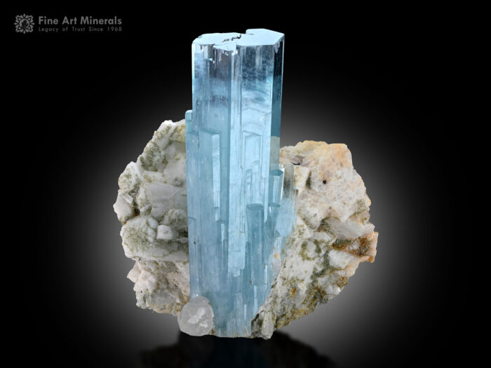 Aquamarine with Feldspar and Quartz from Pakistan