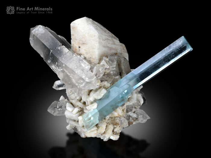 Aquamarine with Quartz and Feldspar from Pakistan