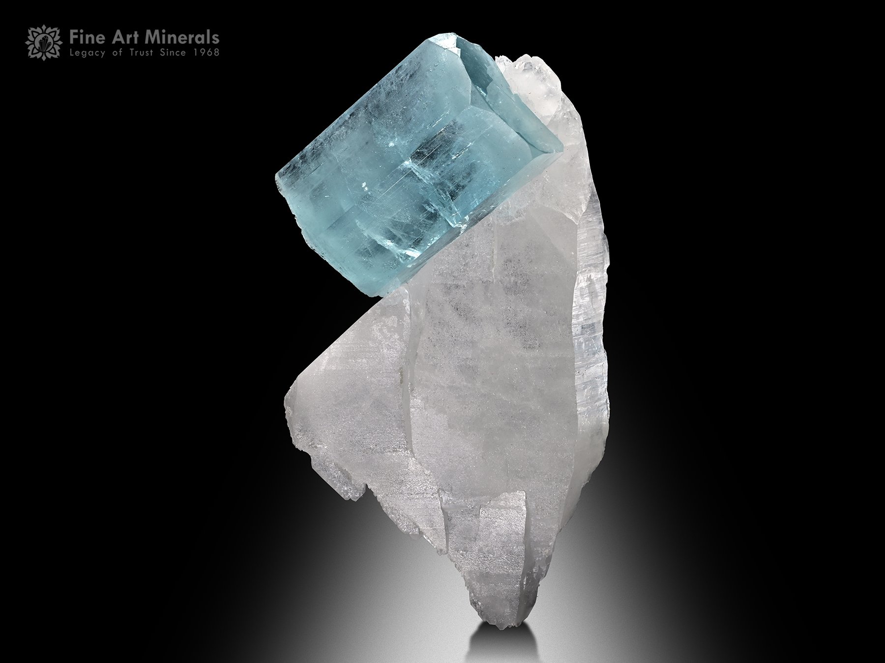 Aquamarine with Quartz from Pakistan