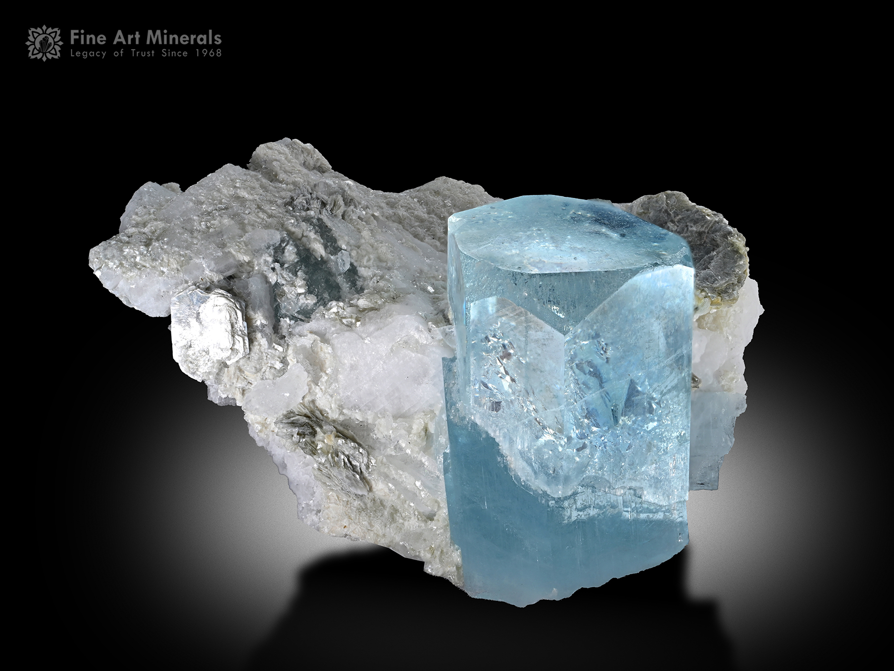 Aquamarine with Quartz from Pakistan