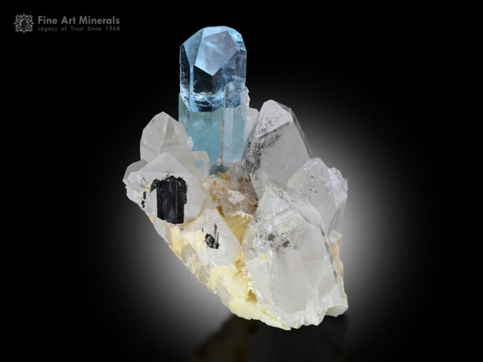 Aquamarine with Quartz from Skardu Pakistan