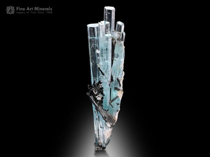 Aquamarine with Schorl from Pakistan