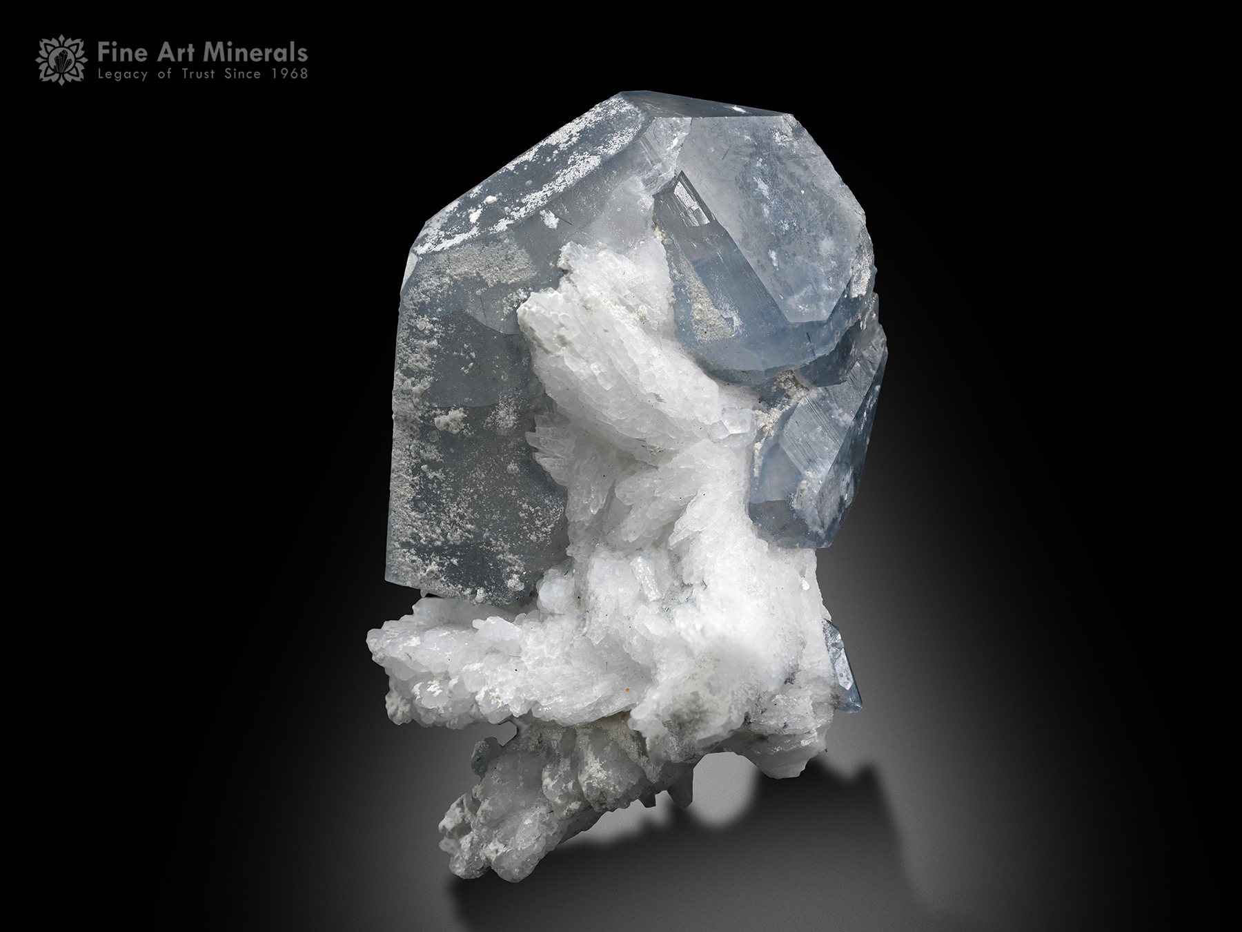 Blue Quartz with Albite from Pakistan