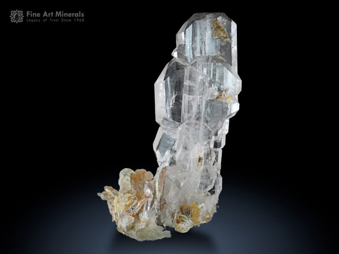 Faden Quartz with Calcite from Pakistan