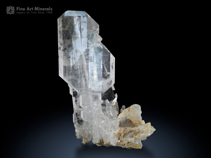 Faden Quartz with Calcite from Pakistan