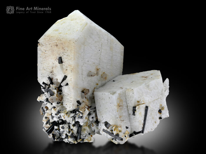 Feldspar with Quartz and Schorl from Pakistan