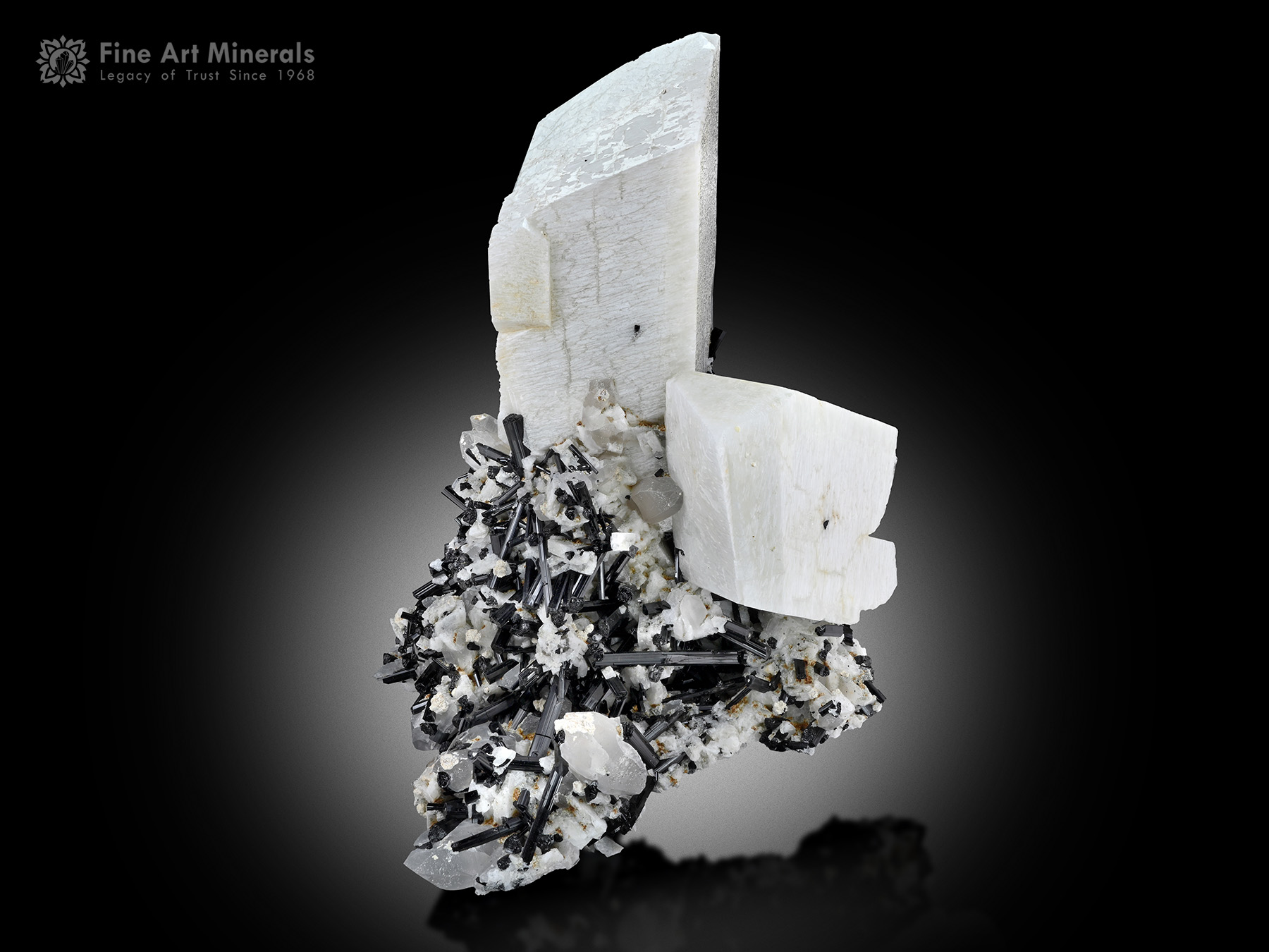 Feldspar with Schorl and Quartz from Pakistan