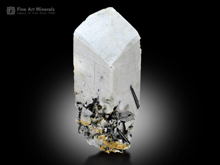 Feldspar with Schorl and Quartz from Pakistan.