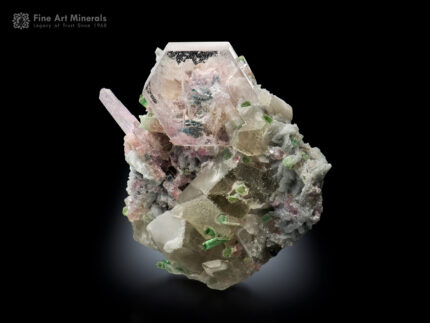 Morganite with Tourmaline Kunzite and Quartz