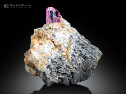 Pink Topaz on Matrix from Katlang Pakistan