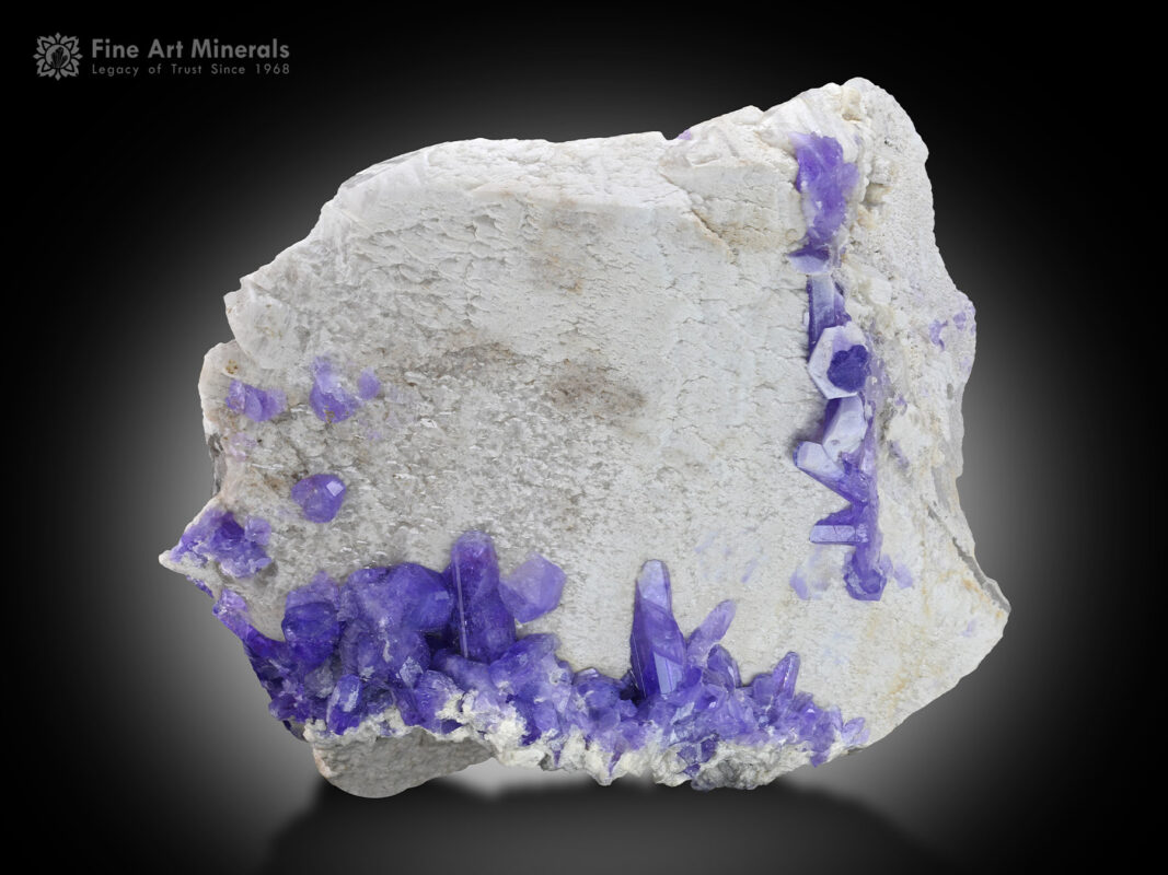 Purple Apatite on Matrix from Afghanistan