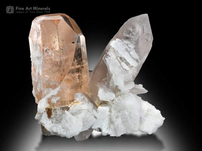 Topaz with Quartz and Albite from Pakistan