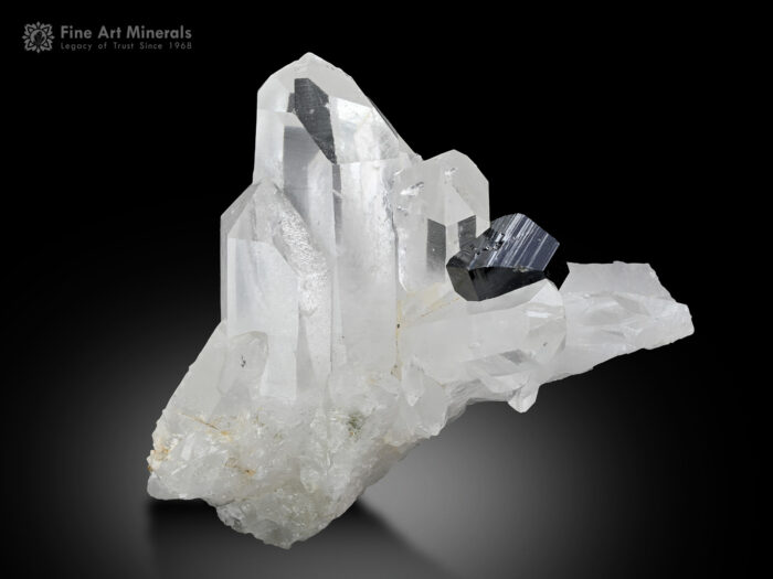 Anatase Crystal with Quartz