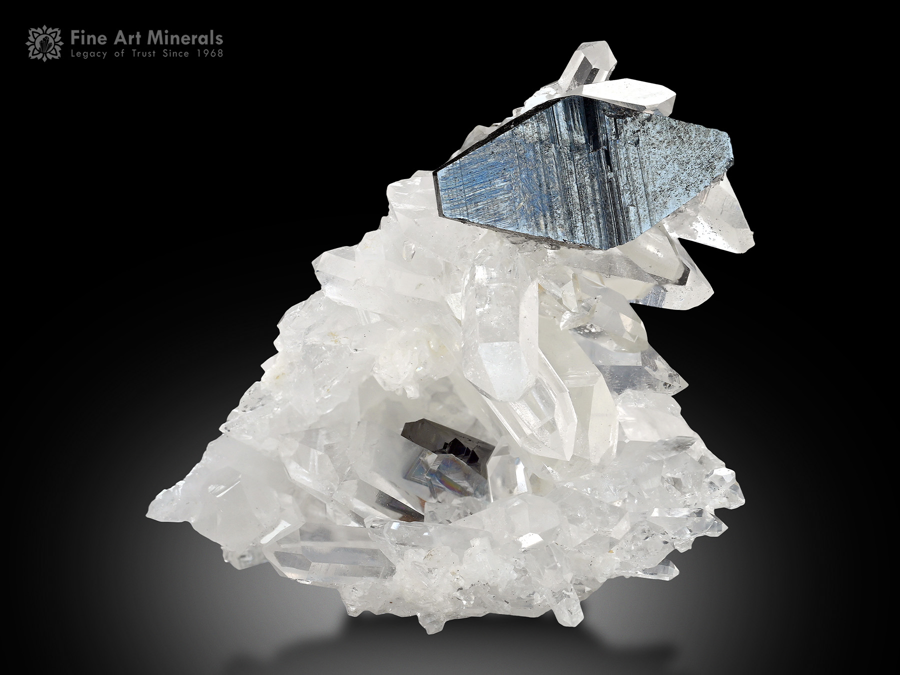 Anatase with Quartz from Pakistan