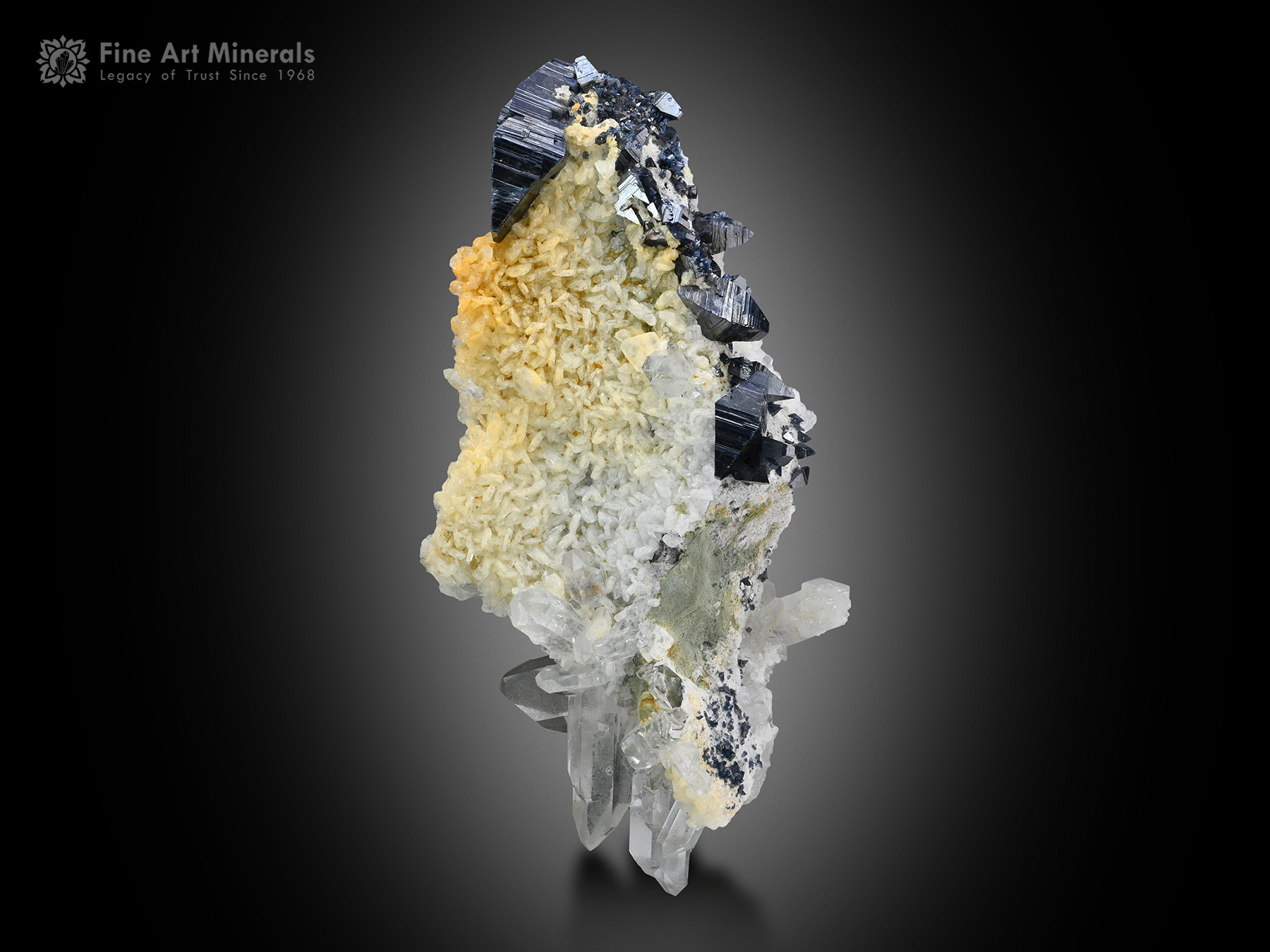 Anatase with Quartz on Matrix