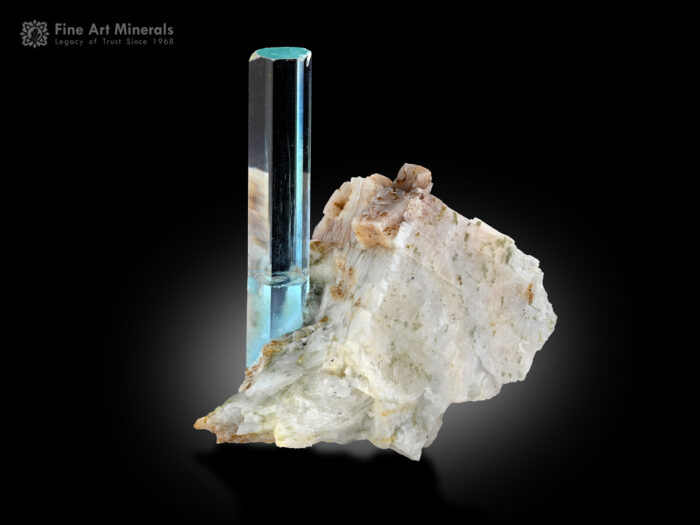 Aquamarine on Matrix from Pakistan